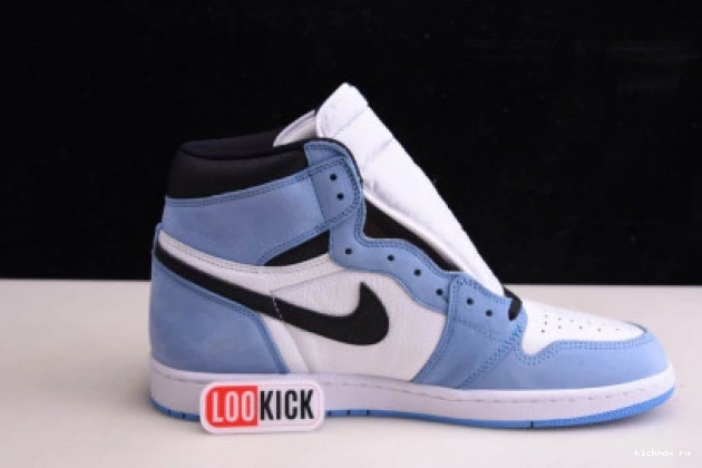 Cheap HIGH 1 UNIVERSITY WHITE RETRO AIR BLUE BLACK JORDAN 555088-134 0816